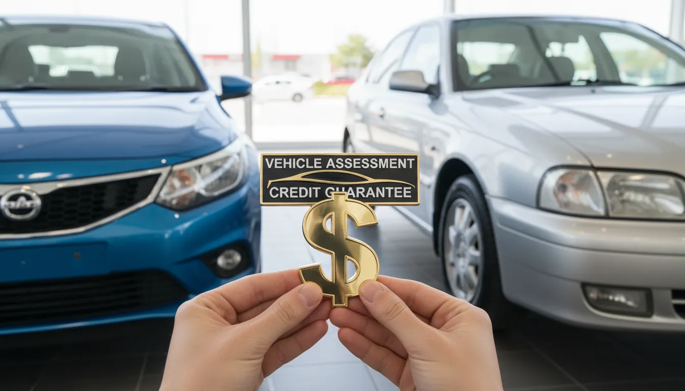 Veículos prontos para avaliação de financiamento, simbolizando crédito com garantia automotiva confiável.