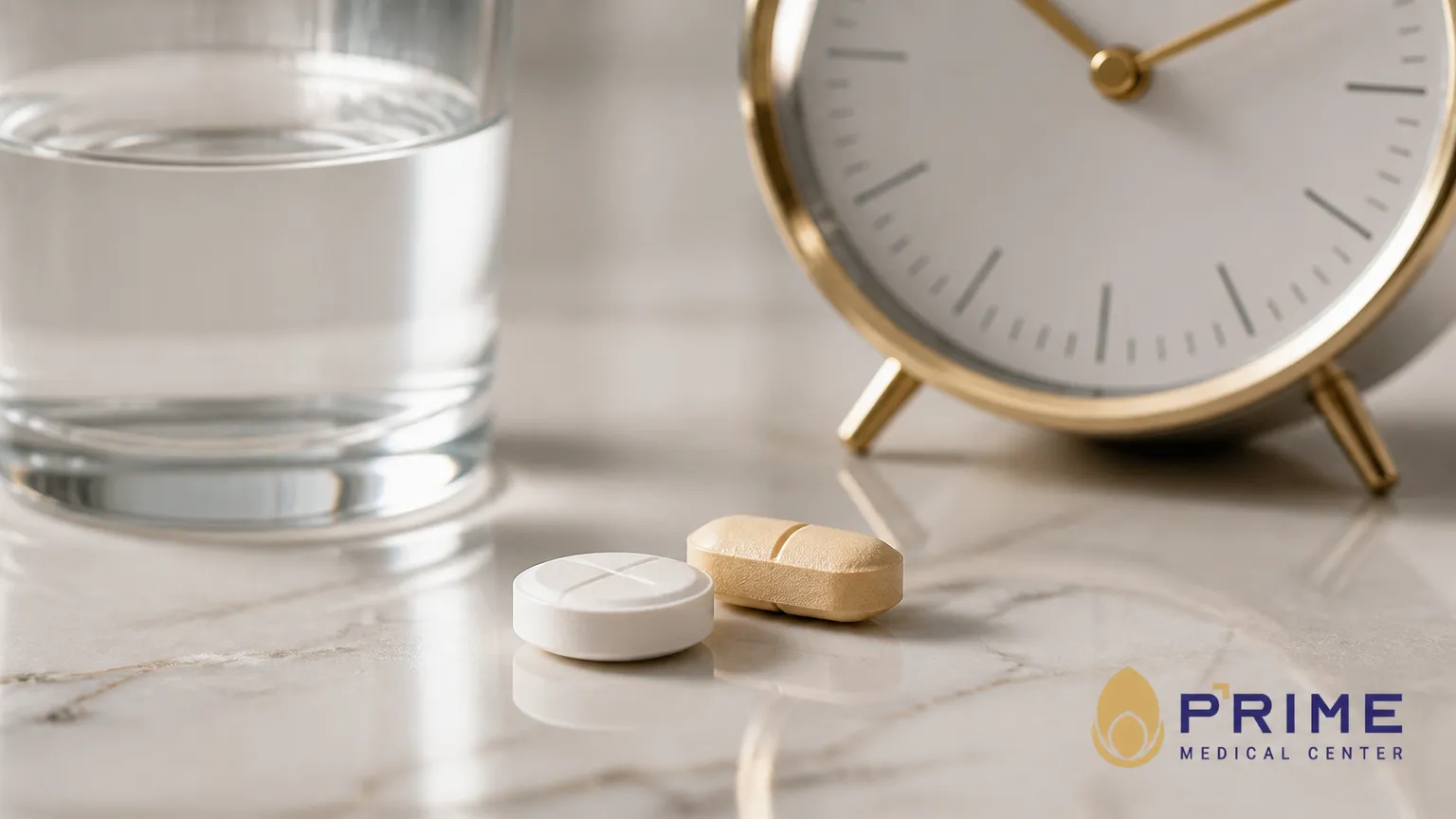 Comparação conceitual entre sildenafila ou tadalafila com foco em tempo de ação e prescrição médica.