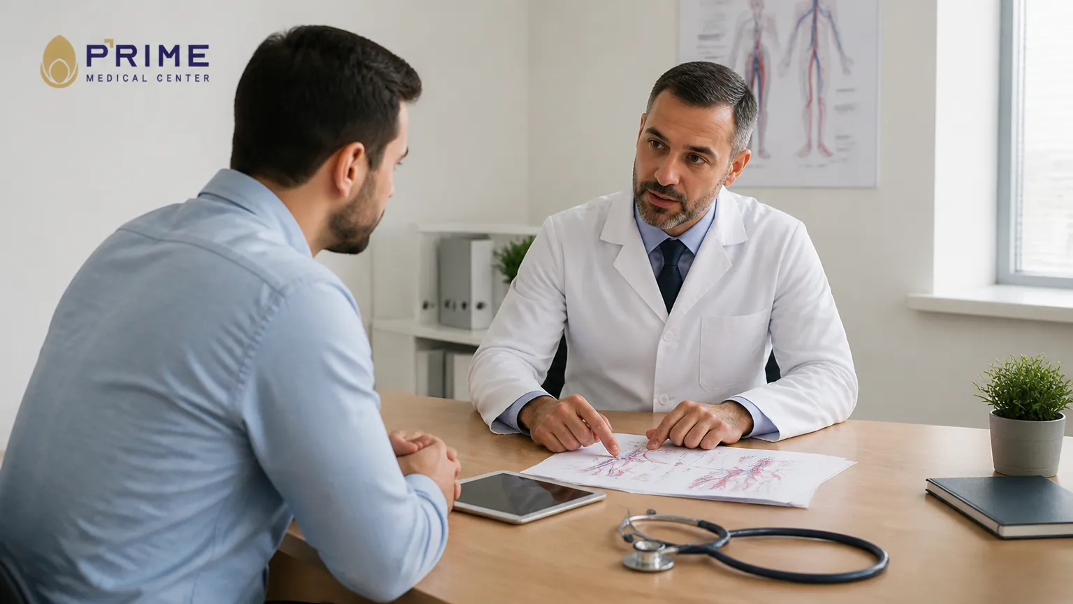 Consulta médica para avaliar causas hormonais e ausência de ereção matinal.