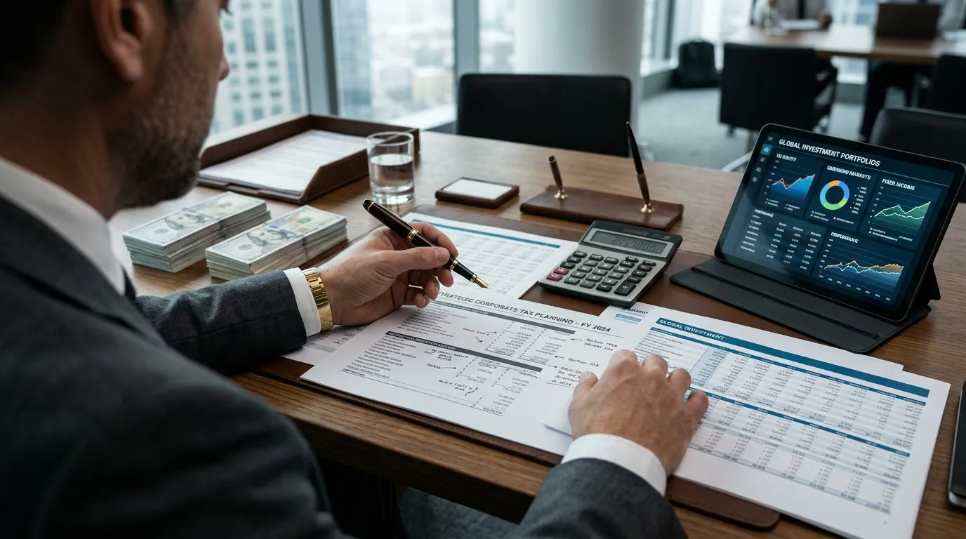 Documentos e planejamento tributário ensinando como investir nos Estados Unidos corretamente.
