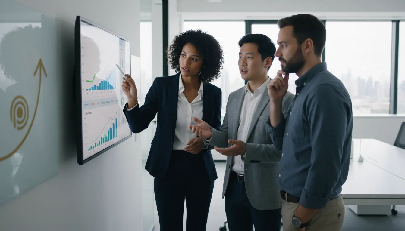 Equipe colabora em estratégias de planejamento tributário para empresas, impulsionando o crescimento e decisões financeiras.