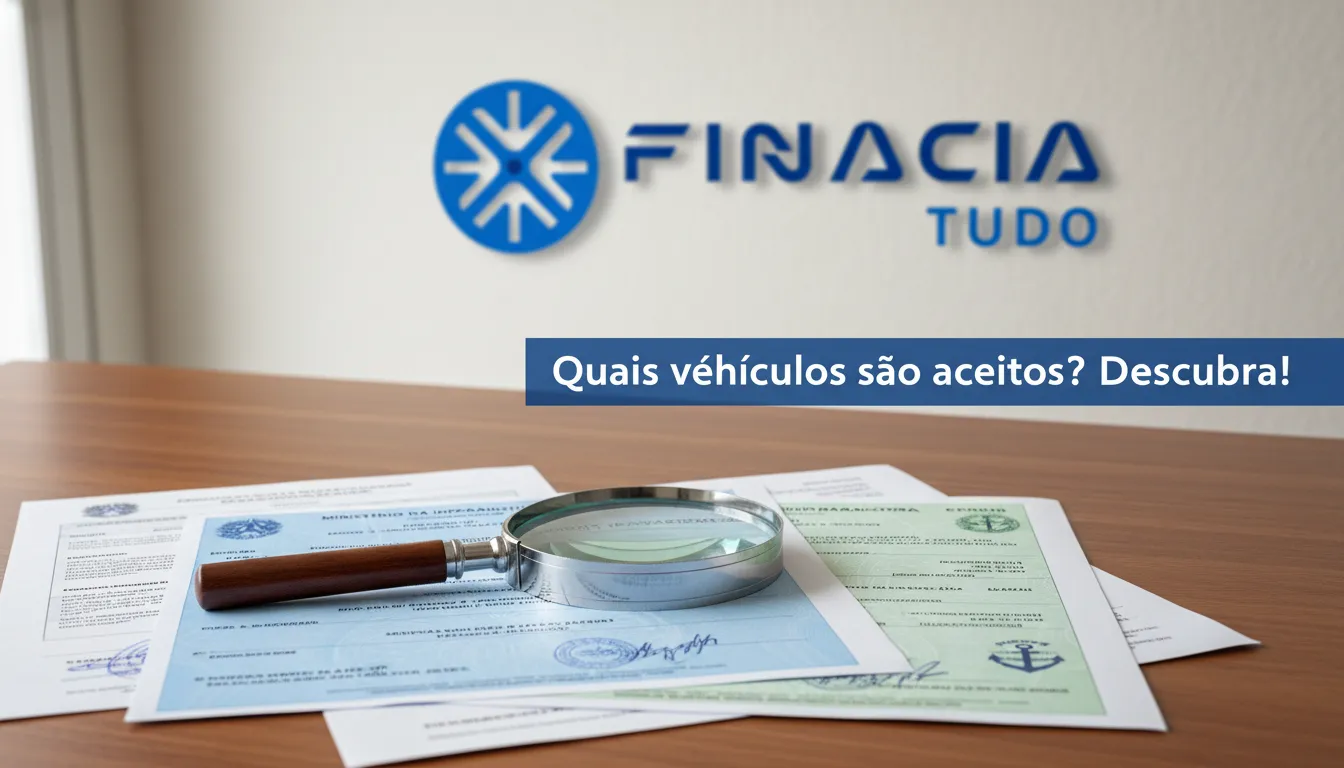 Documentos de veículos aceitos garantia crédito sendo analisados para aprovação de financiamento.