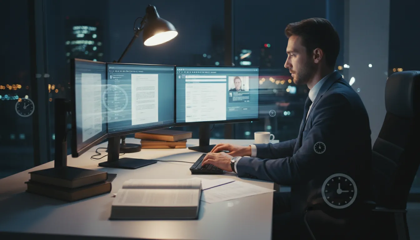 Interface de um dos melhores softwares jurídicos, mostrando funcionalidades de gerenciamento de casos e documentos.