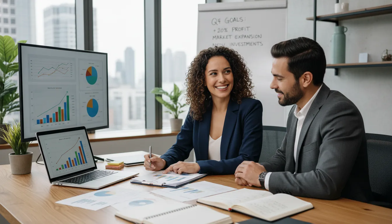 Empreendedor analisando planejamentos e condições de financiamento de imóvel comercial
