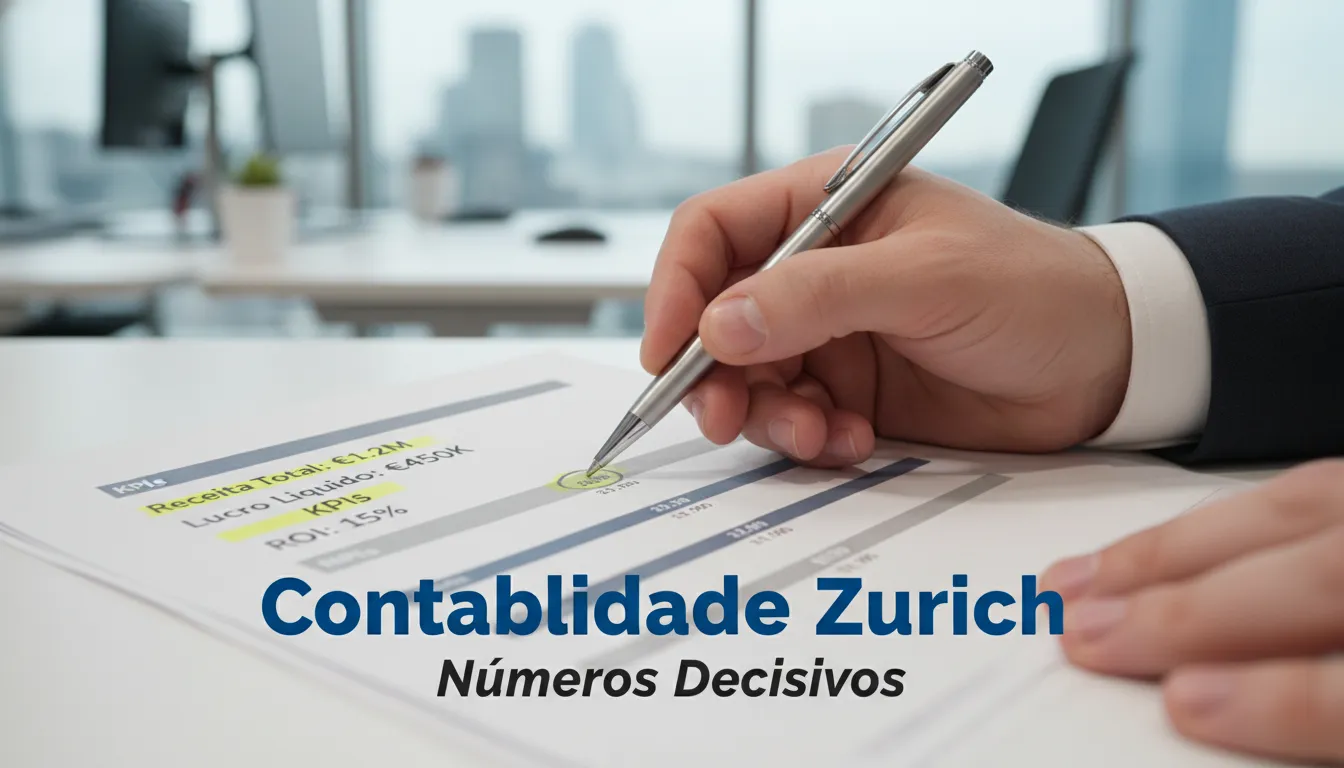 Análise detalhada de um relatório financeiro com KPIs destacados, ilustrando a importância da contabilidade gerencial para decisões informadas.
