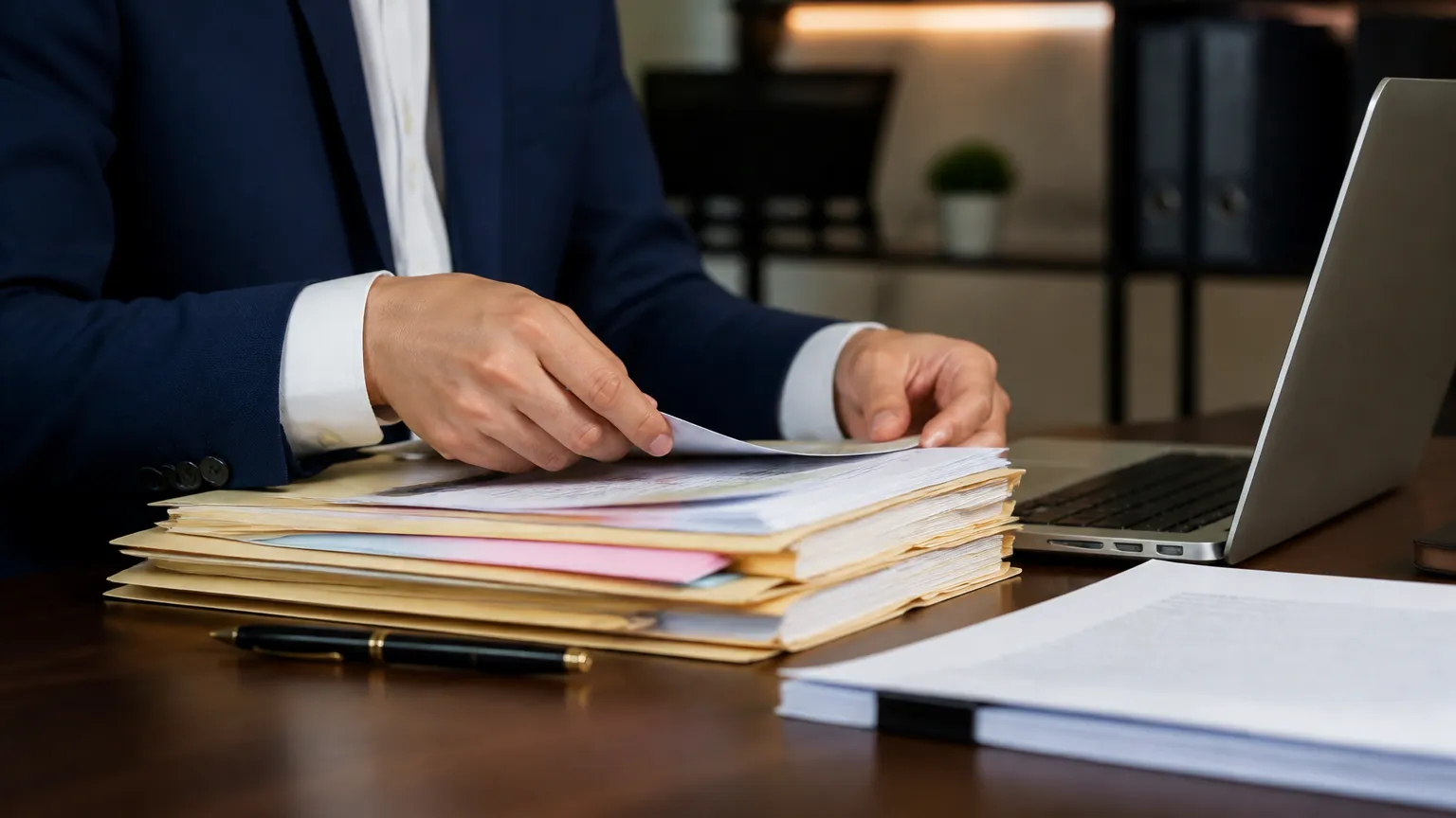 Organização de documentos e comprovações para corrigir falhas após visto americano negado.