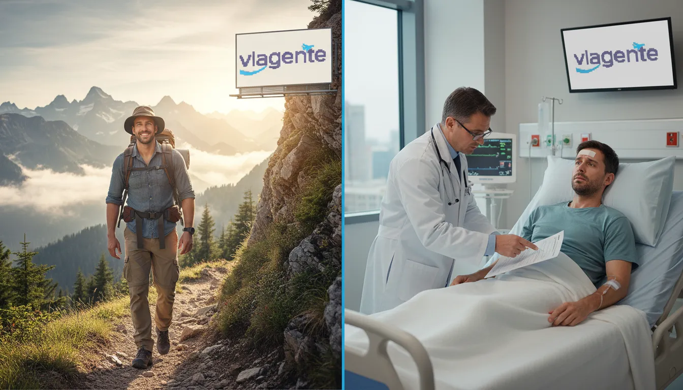 Comparativo realista: viajante prevenido com cotação seguro viagem versus imprevistos de saúde.