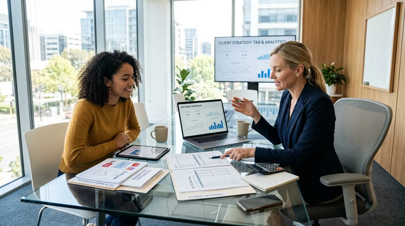 Consultoria financeira especializada em contabilidade para infoprodutores e negócios digitais.