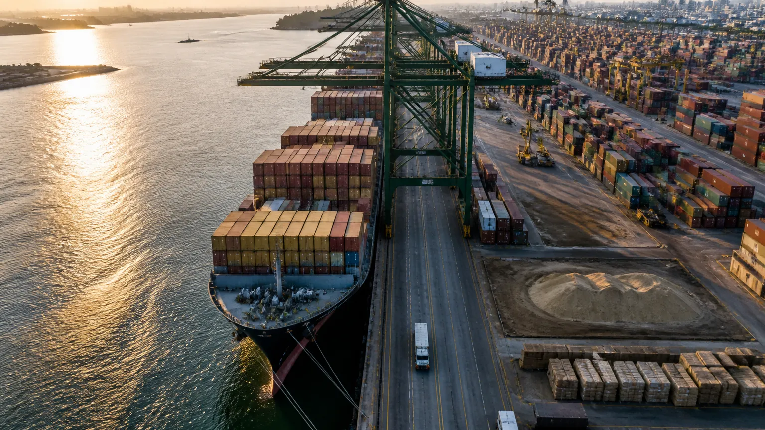 Terminal portuário exportando safra sustentável para suprir demanda de algodao global