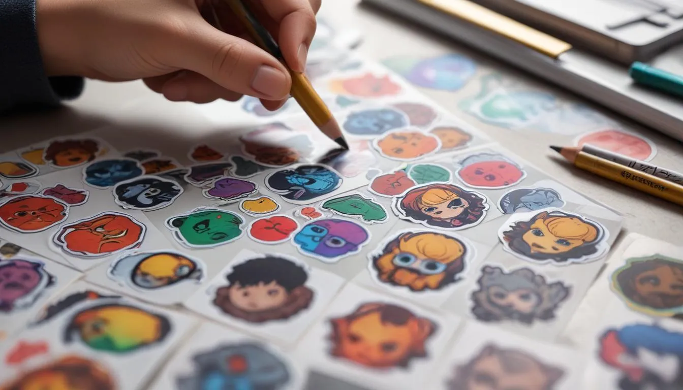 Ilustração da seção: Materiais Necessários para Fazer Adesivos