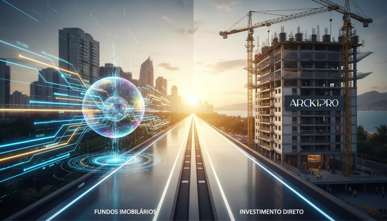 Caminhos de investimento: fundos imobiliários vs investimento direto em imóveis de alto padrão.