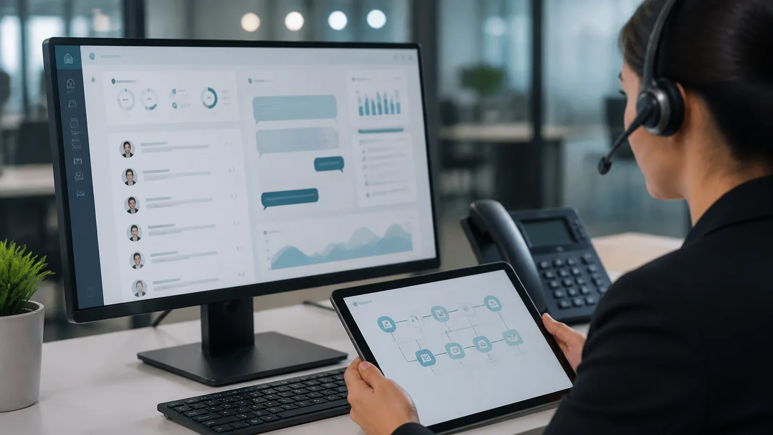 Painel de atendimento automatizado inteligente para vencer a concorrência com eficiência.