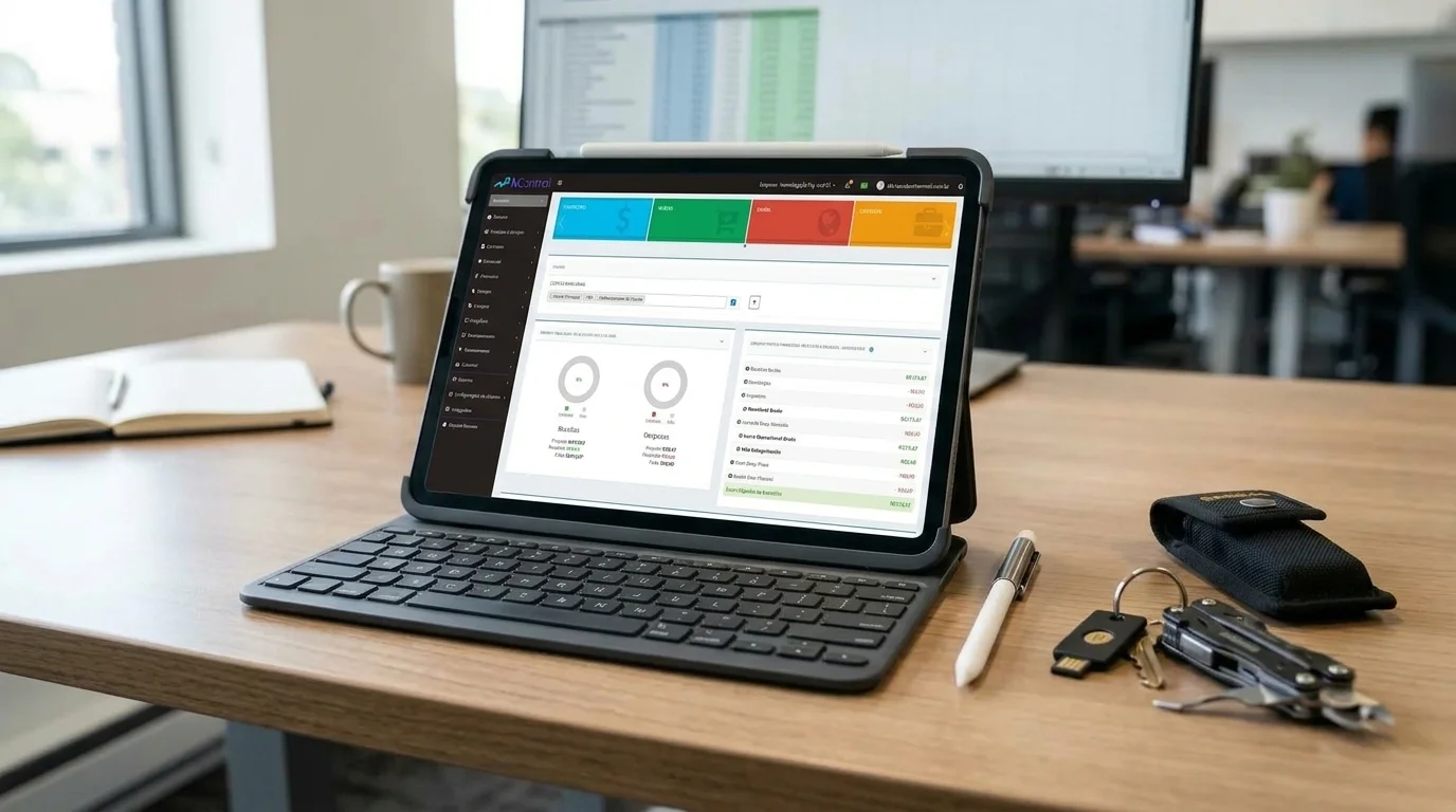Exemplo preenchido mostrando como fazer ordem de serviço em tablet corporativo