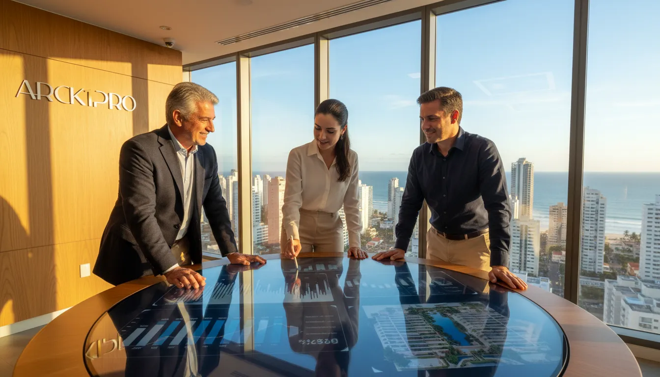 Grupo discute investimento imobiliário com pouco dinheiro e projetos de alto padrão no litoral catarinense.