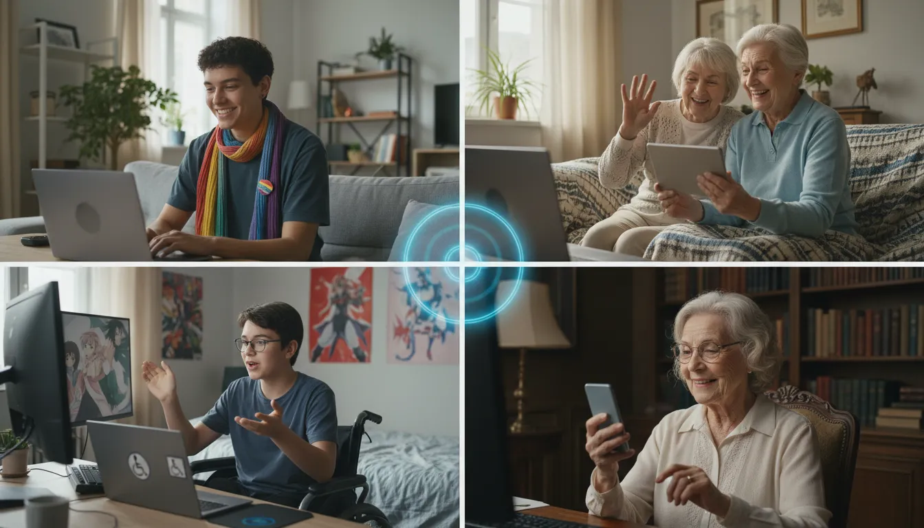 Diversos perfis acessam atendimento psicológico online de forma segura e inclusiva