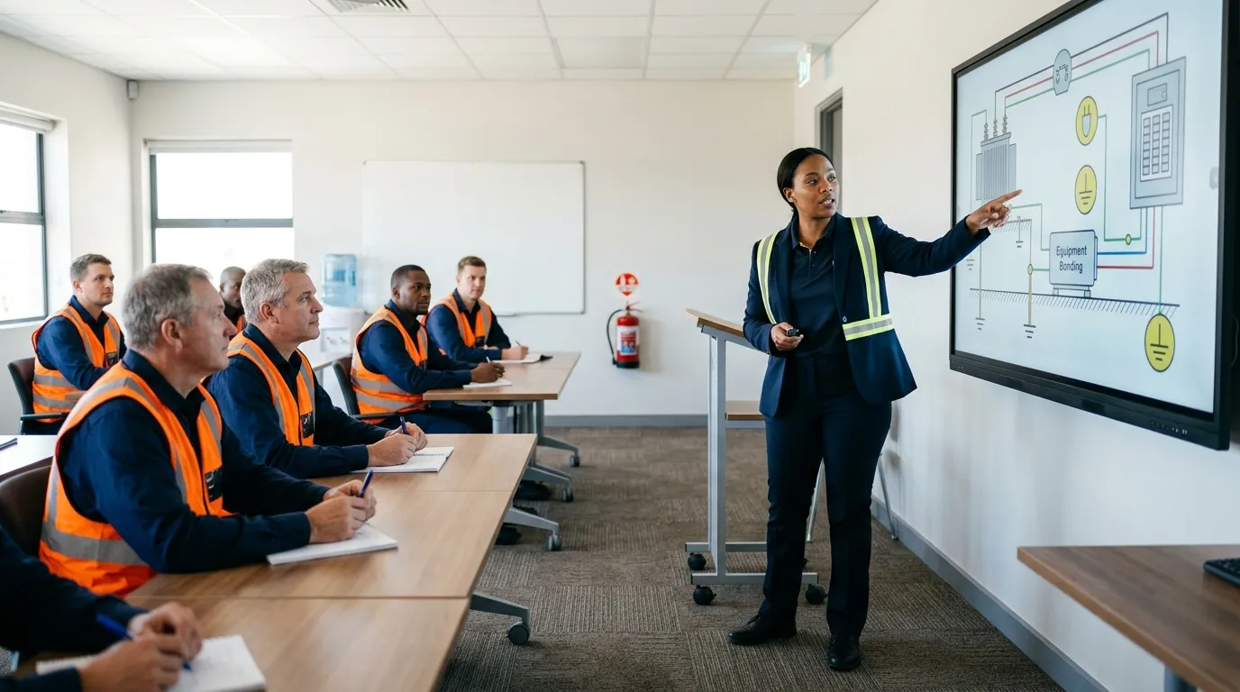 Treinamento de reciclagem técnica para profissionais sobre regras e NR 10 validade do curso.