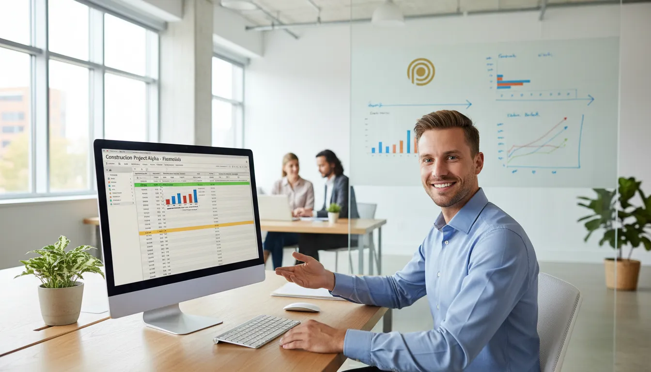 Contador analisando finanças de projetos de construção: a Prezzo Contabilidade oferece soluções em Contabilidade para Construção Civil.