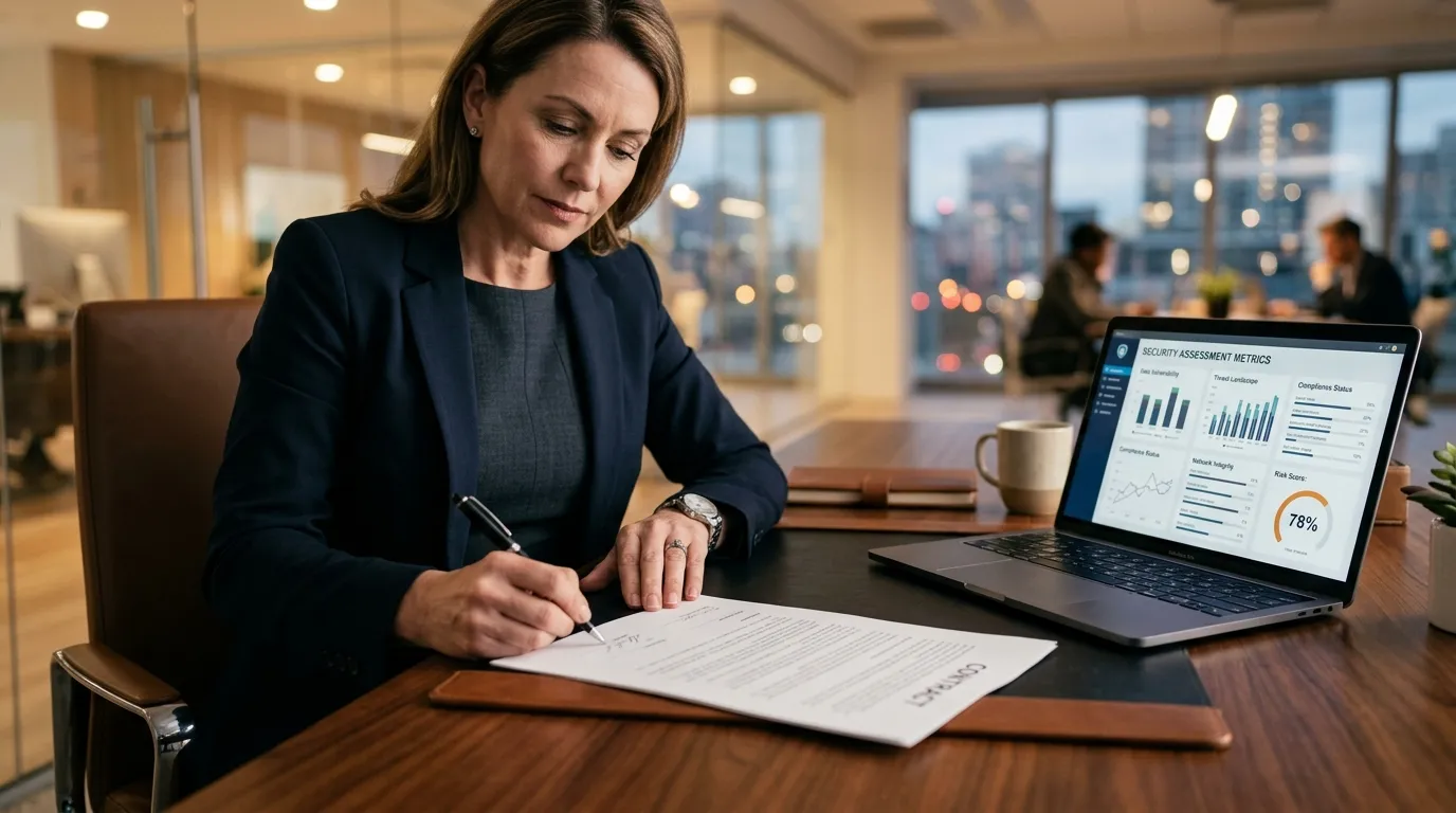 Líder assina contrato seguro após cliente exigiu ISO 27001 para fechar parceria comercial.