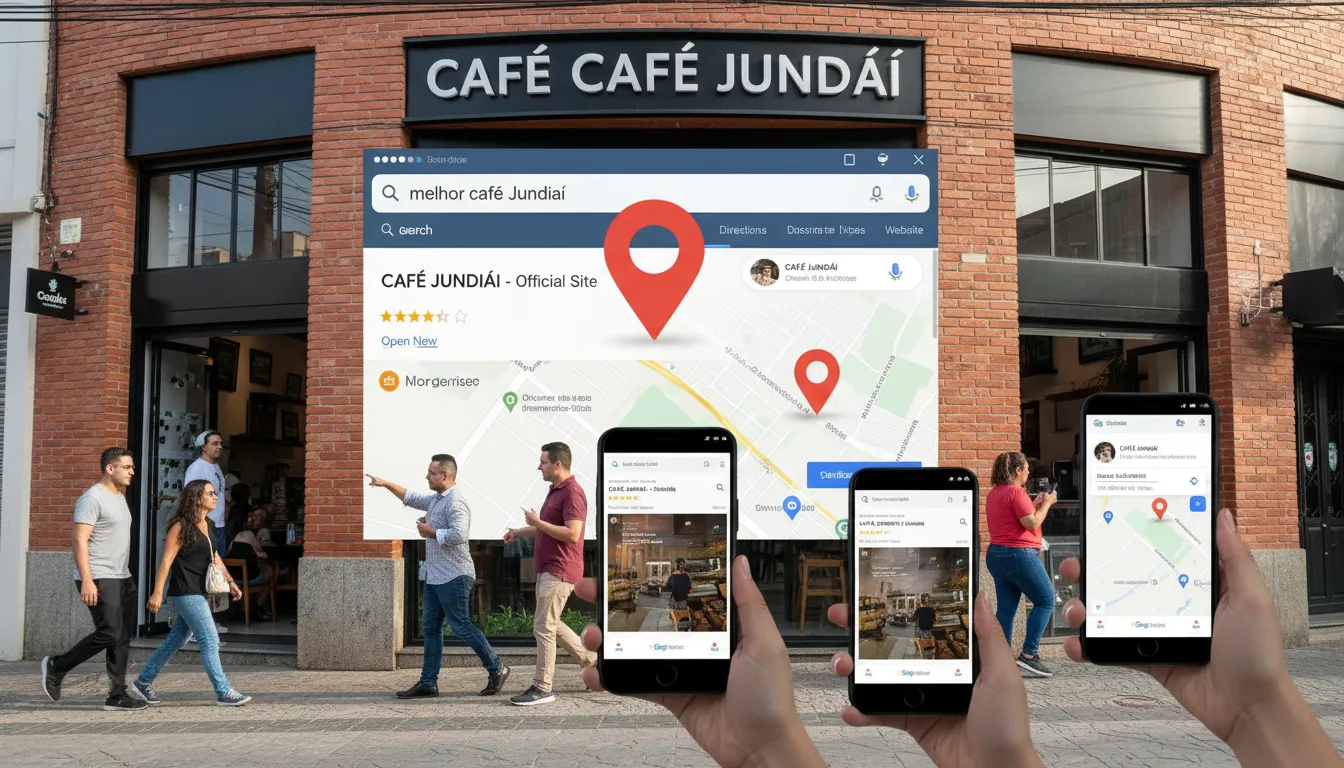 Jundiaí store highlighted in Google searches and maps for local SEO