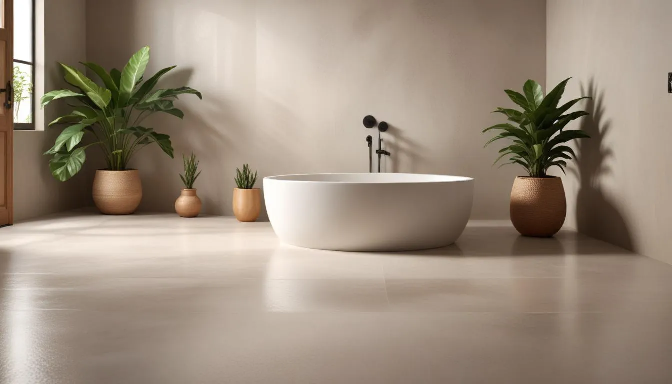 Imagem relacionada a: Microcimento banheiro: é à Prova d'Água?