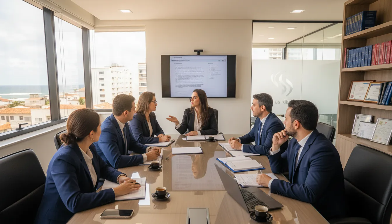 Equipe de advogado em Porto Seguro colabora em caso contra plano de saúde, demonstrando competência e apoio.