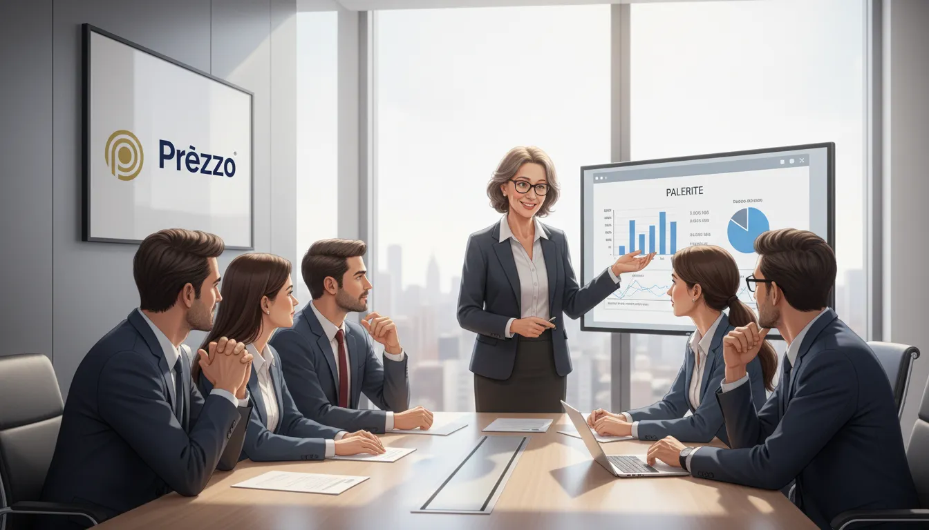 Contador explica os detalhes do holerite para um grupo diverso de funcionários.