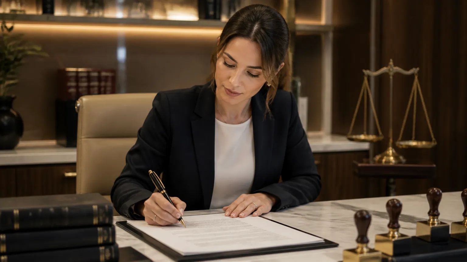Assinatura de escritura em cartório entendendo quanto custa divórcio consensual.