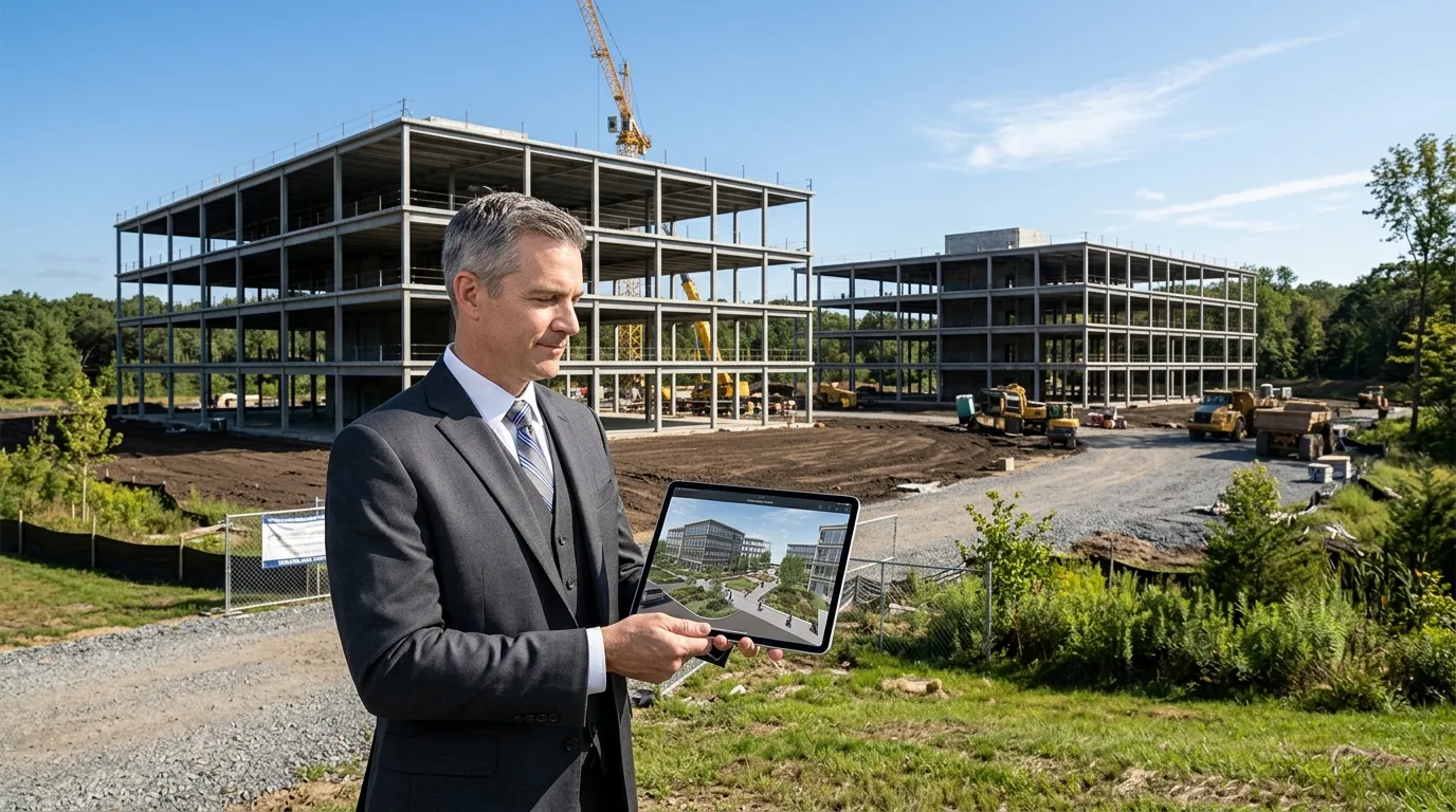 Projeto imobiliário comercial estruturado via green card por investimento nos Estados Unidos.