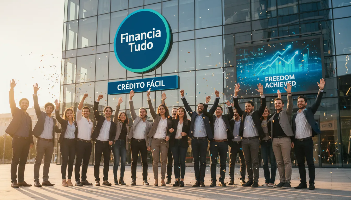 Grupo diverso comemora a liberdade financeira, após encontrar o caminho de como sair das dívidas com o apoio da Financia Tudo.