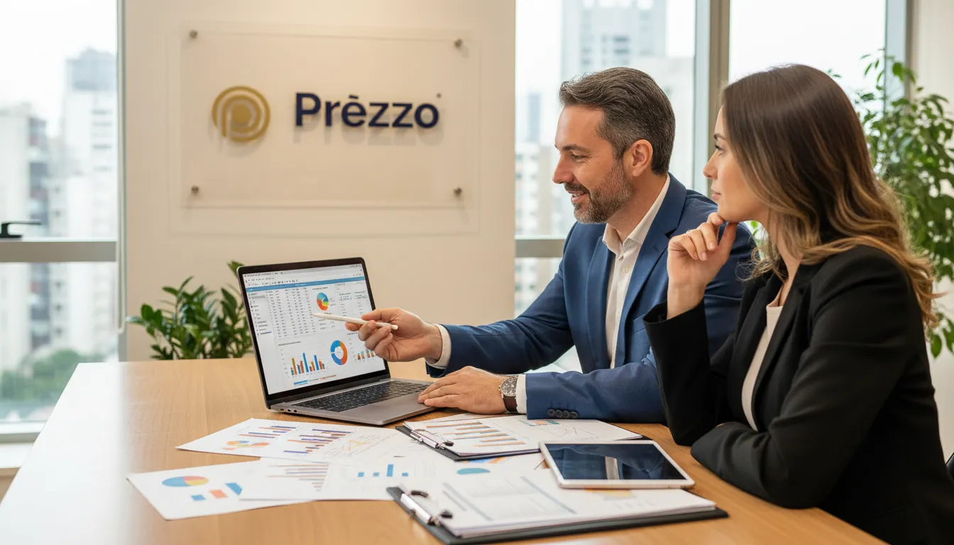 Consultor da Prezzo Contábil oferece assessoria financeira detalhada a empresária, garantindo clareza e controle por um contador em São Paulo.