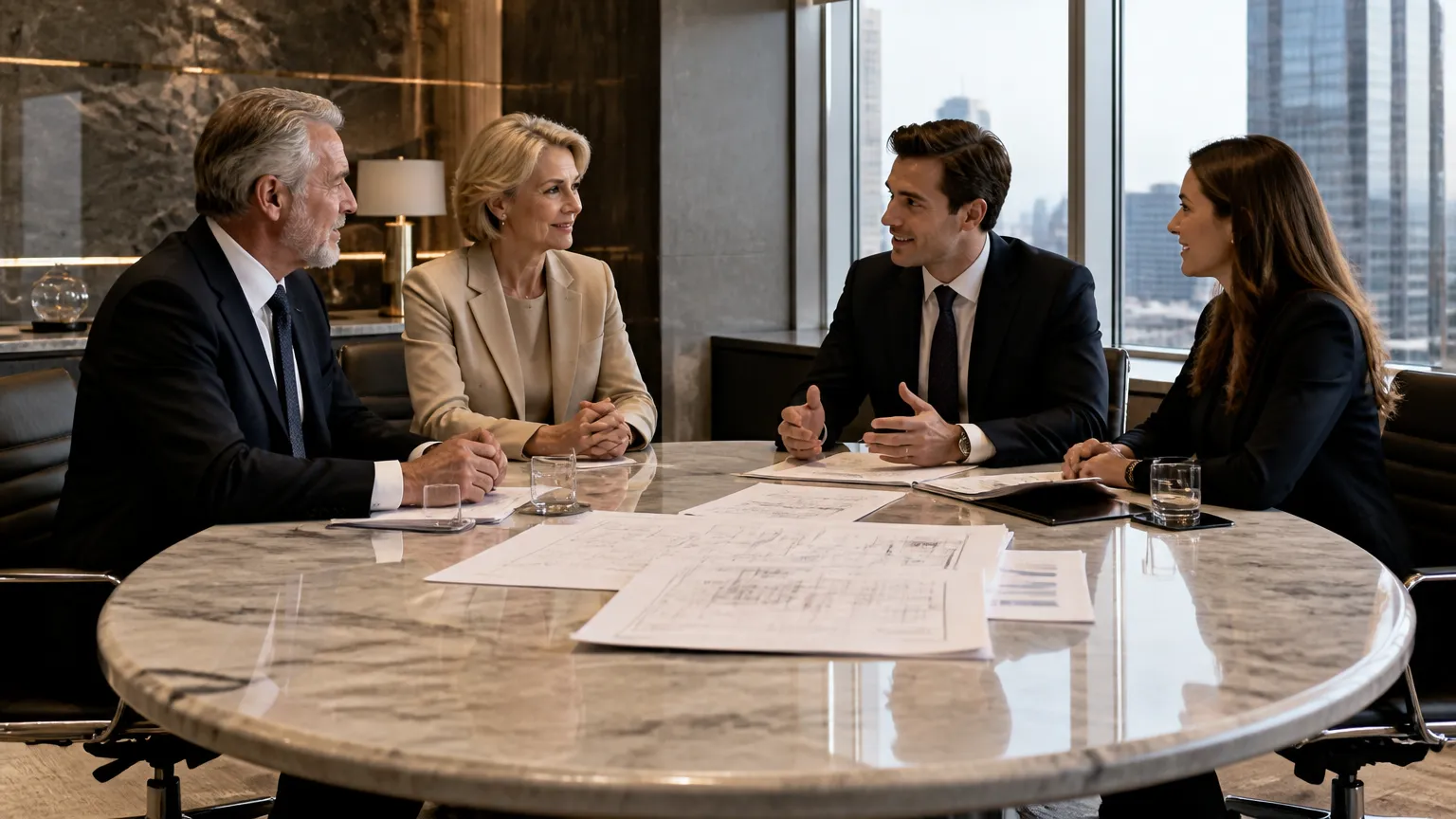 Continuidade dos negócios na holding familiar após falecimento do fundador em reunião de sócios.