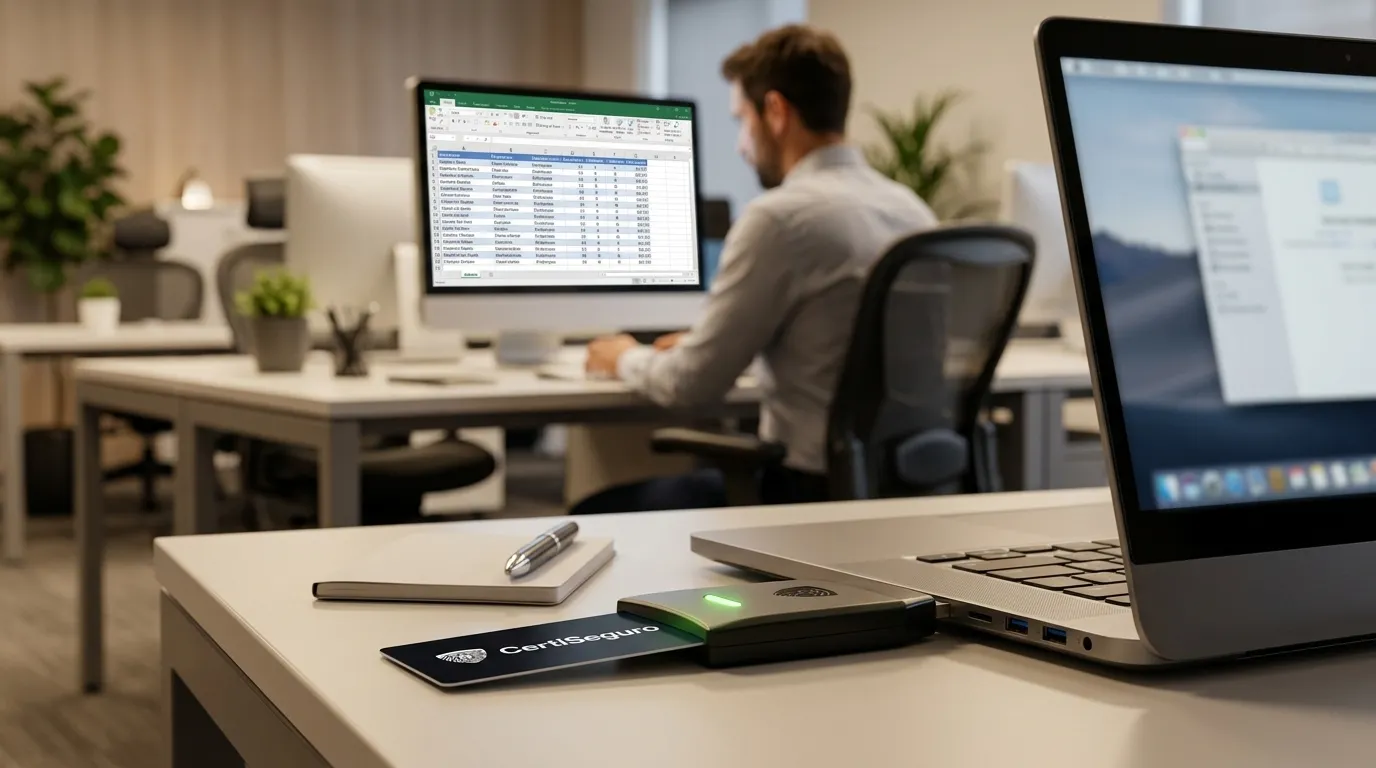 Uso seguro do Empregador Web com certificado digital por meio de token USB criptografado.