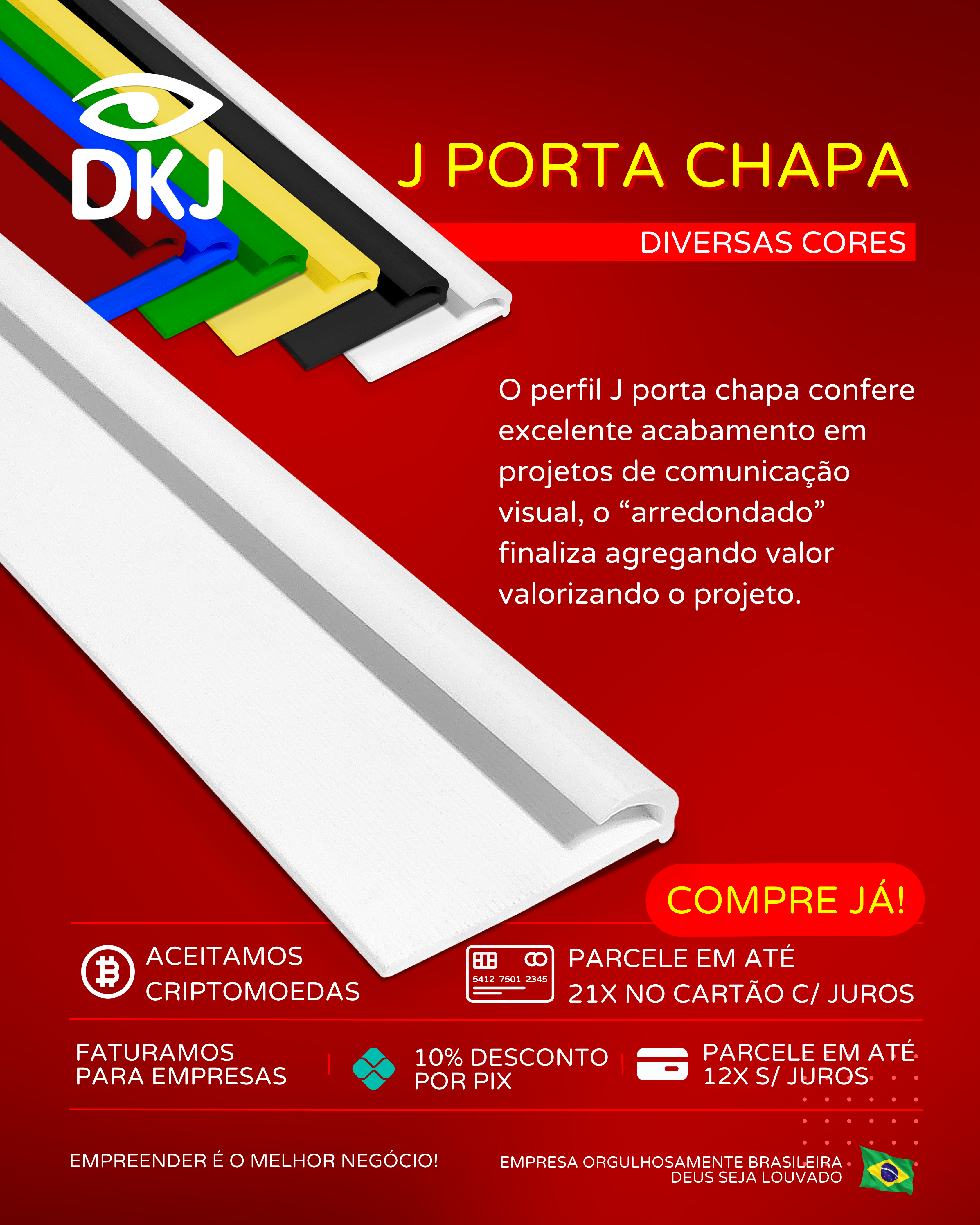 perfil-j acabamento de placas instalado profissionalmente