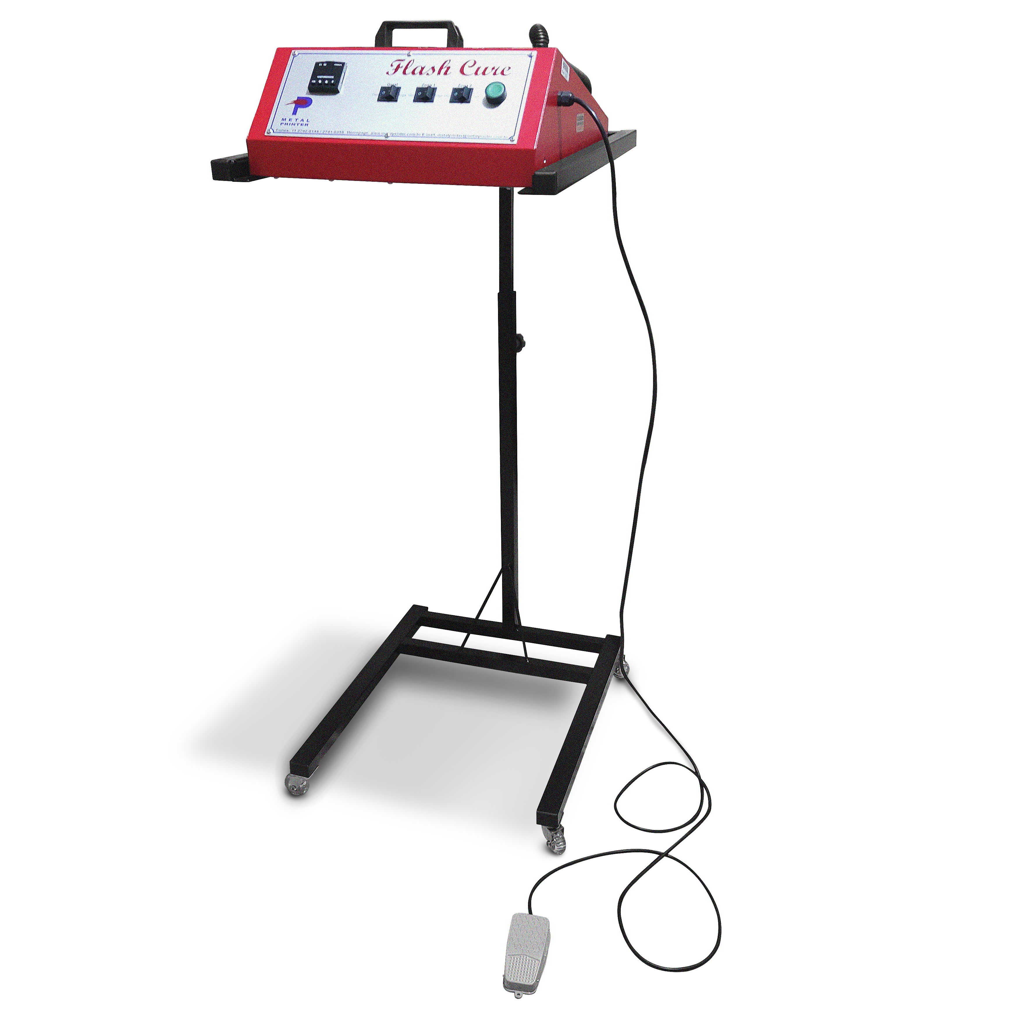 Equipamento flash-cure com pedestal e pedal