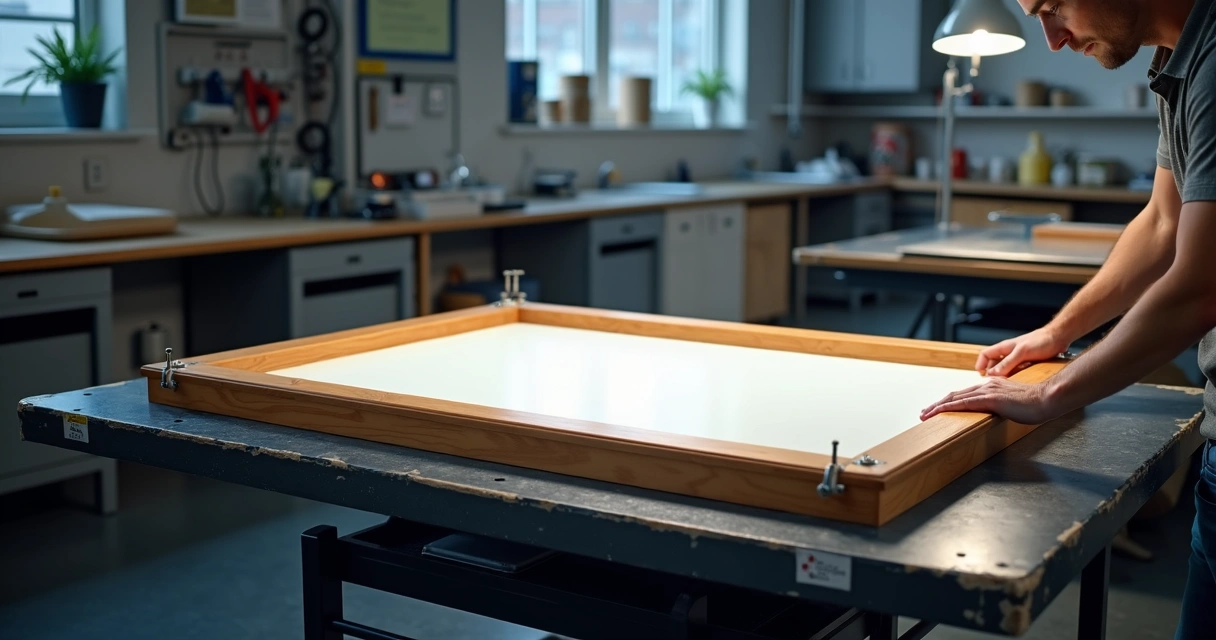 Mesas de impressão reguláveis para equipamentos serigrafia